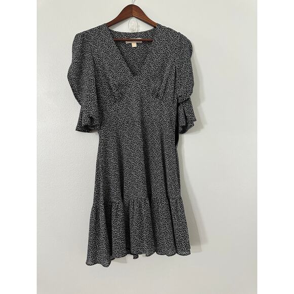 Michael Kors Leopard Print Mini Dress sz XS - Picture 1 of 4